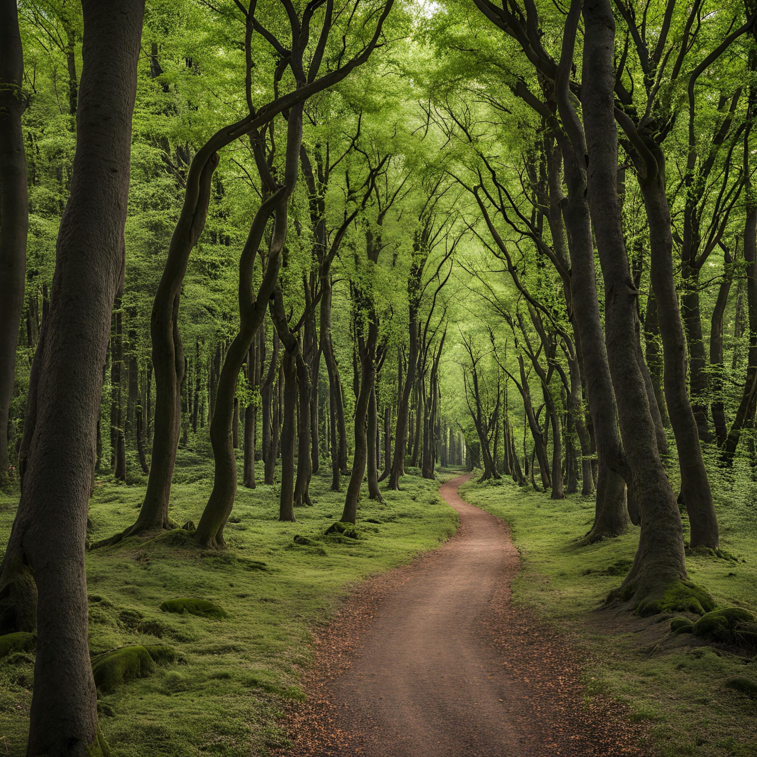 Wald Bäume Wanderweg Natur