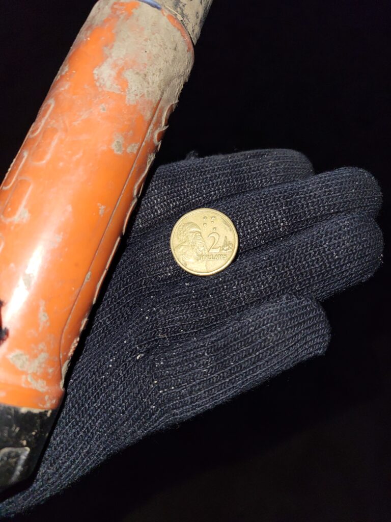 Alte australische Münze in Hamburg am Elbstrand gefunden. Verloren vor Jahren