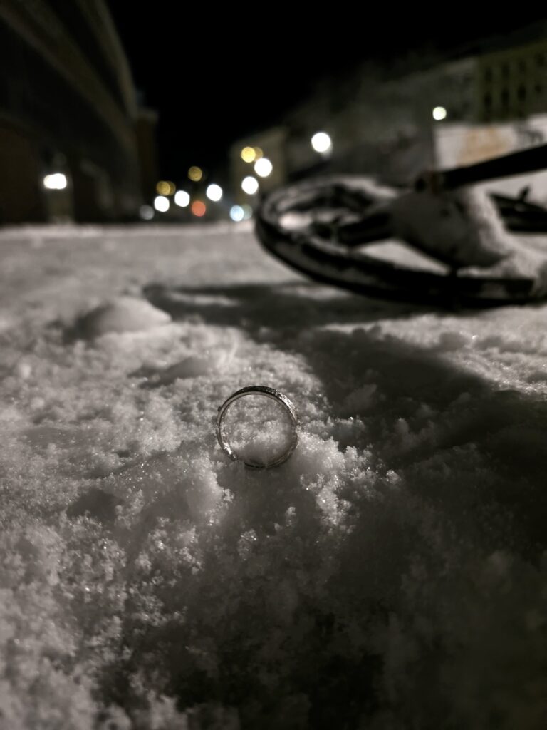 Metalldetektor Schnee Ehering