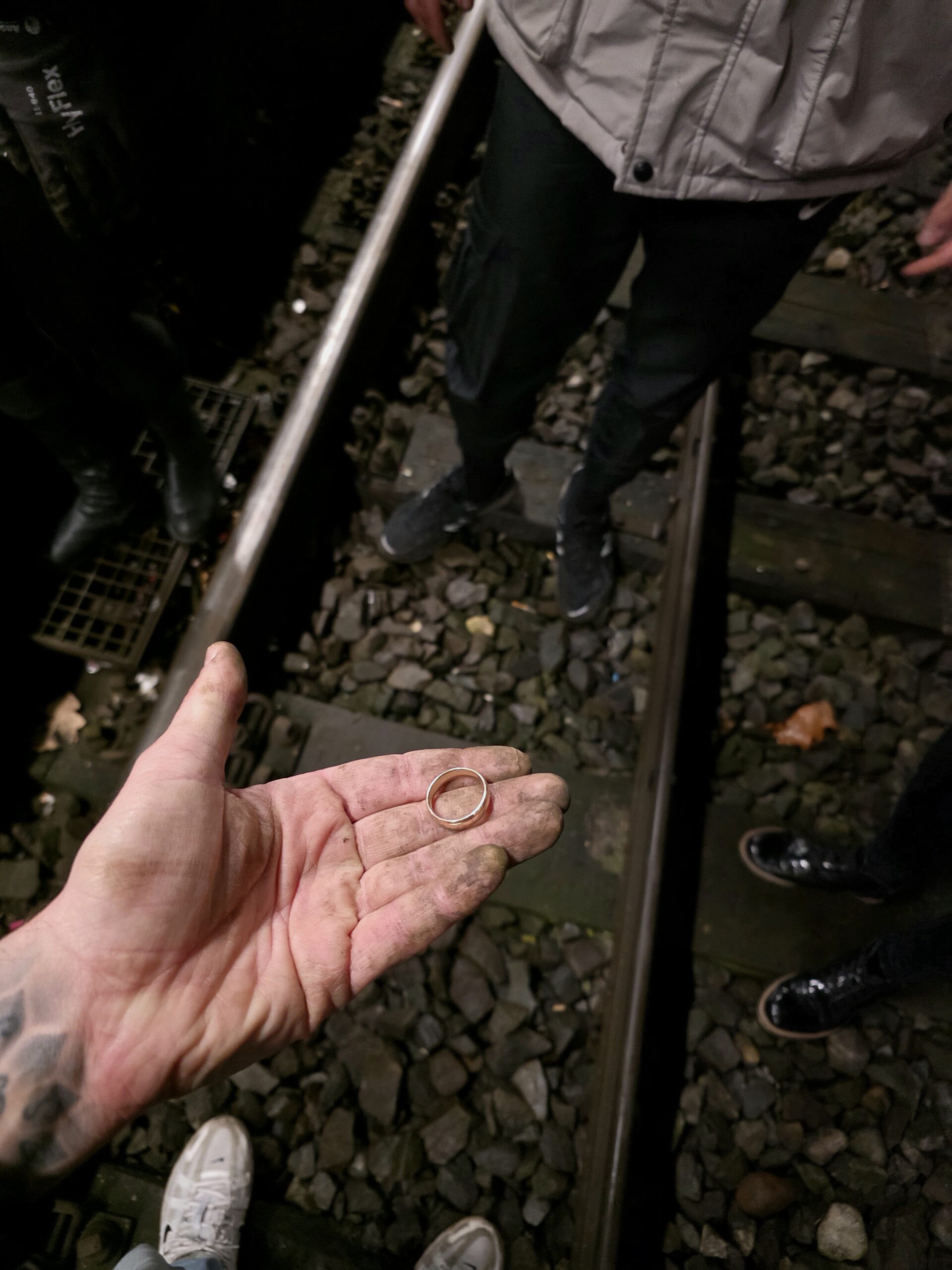 Ehering Bahnschiene gefunden