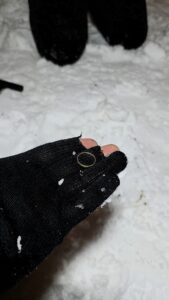 Metalldetektor Schnee Spielplatz Ehering