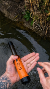 Metalldetektor Ehering Wasser See Glückstadt