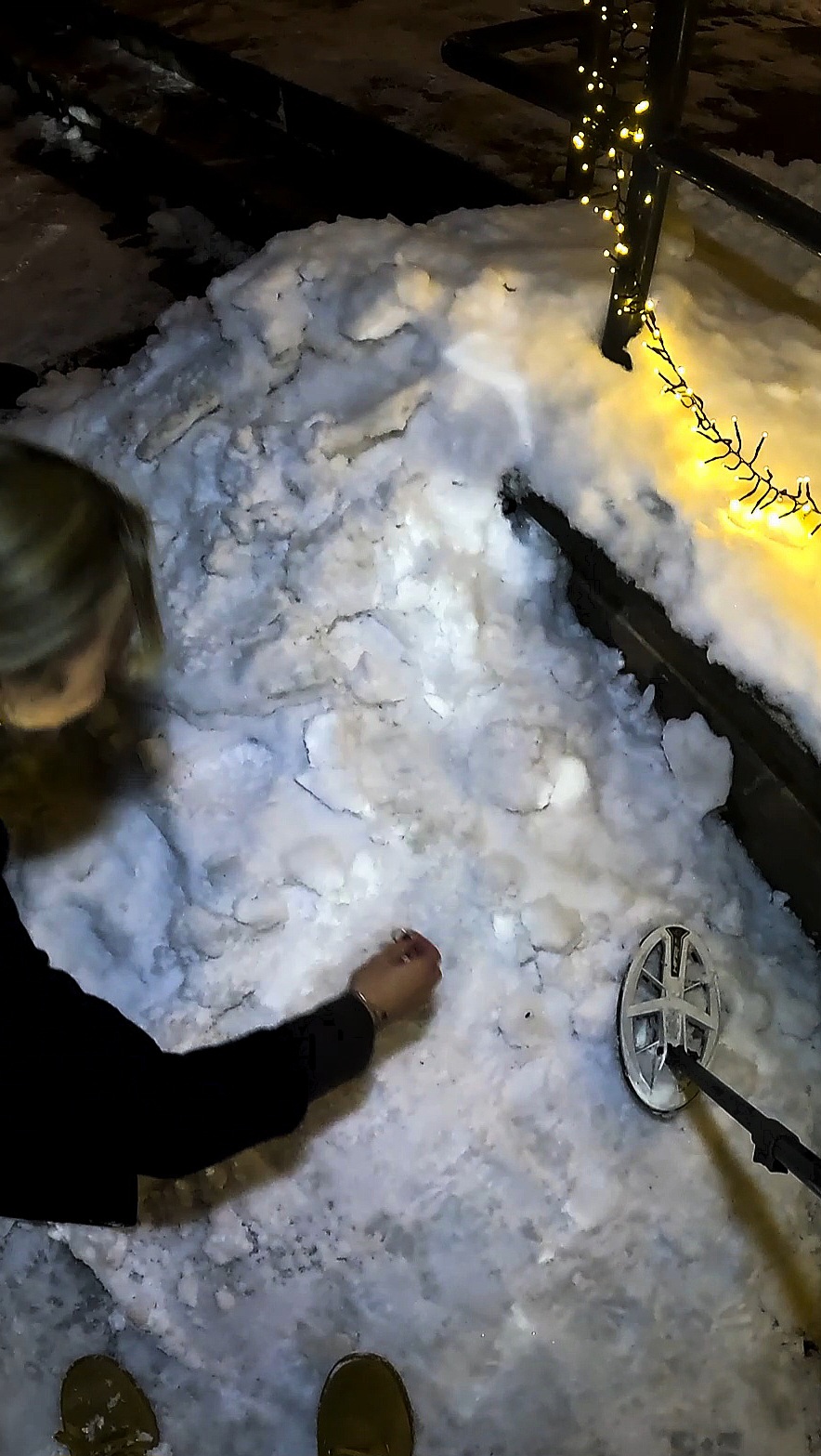 ring schnee gefunden metalldetektor