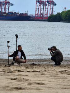Elbstrand Fotos Metalldetektor Elbe Fotograf Hafen Hamburg